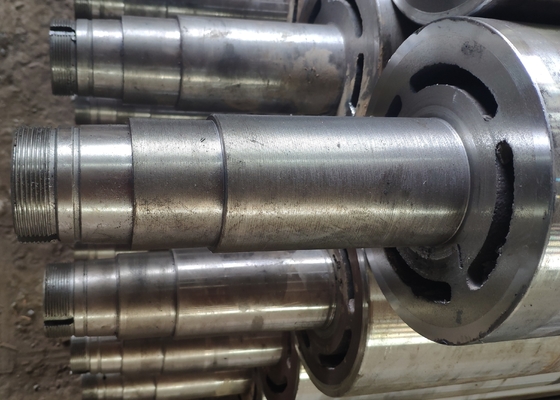 Paper Making Machine Felt Leading Guiding Roller Chromed Carbon Steel Material